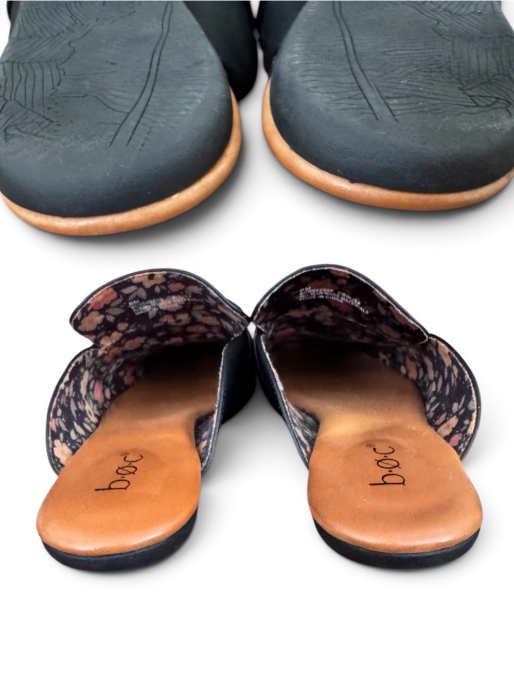 b.o.c. Pima Black Mule Slides Size 8 - Picture 8 of 10